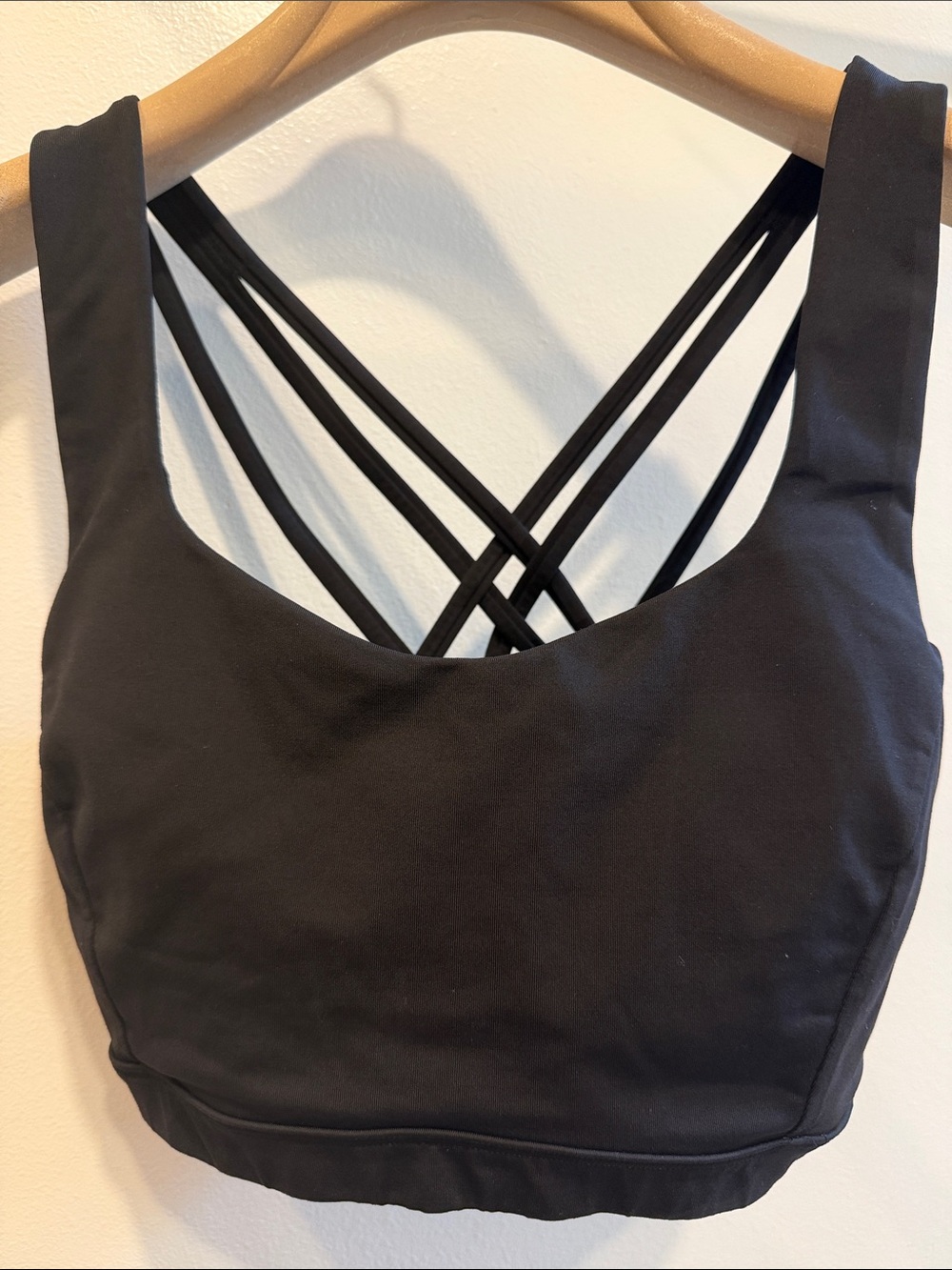 lululemon athletica Black Cross-Back Sports Bra